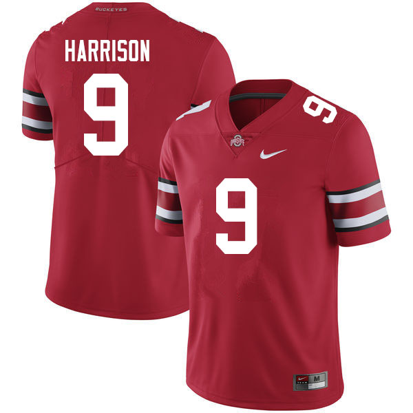 Ohio State Buckeyes #9 Zach Harrison College Football Jerseys Sale-Scarlet